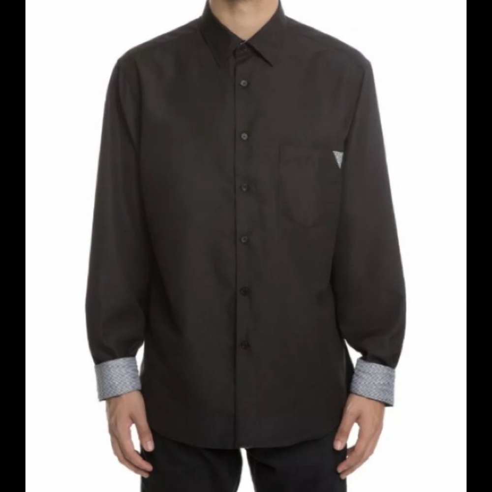 Nordstrom Something Strong Men’s Black Button Down Dress Shirt S NWT